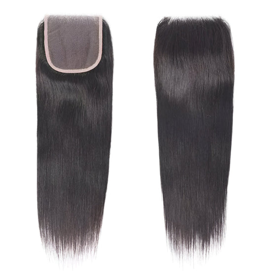 RAW INDIAN STRAIGHT CLOSURE